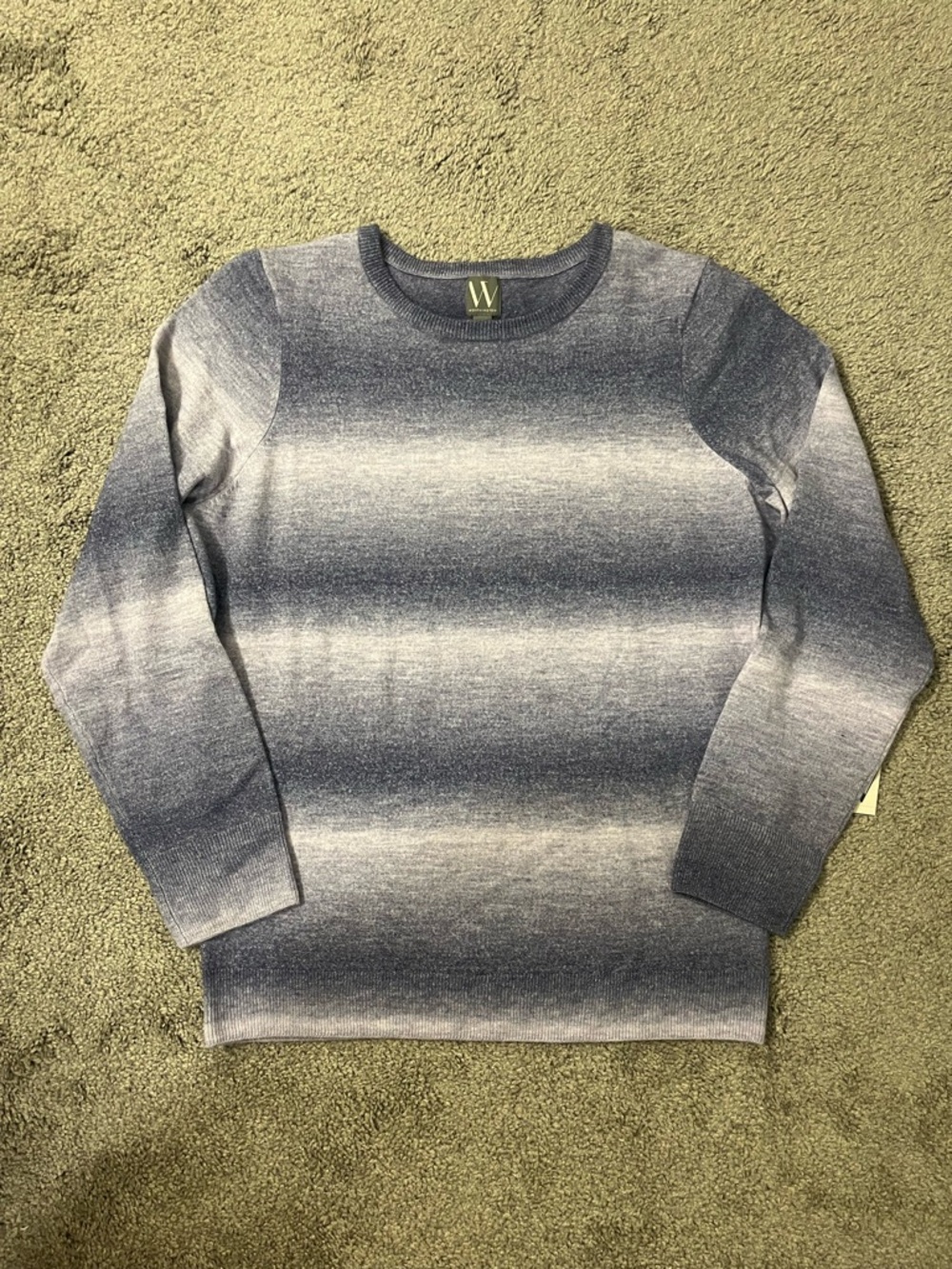 W by Worth Ombre Purple Crewneck Sweater